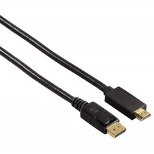 Hama Displayport Dp À Hdmi-Stecker Câble Adaptateur PC Portable Sur Écran TV 4K