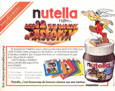PUB  "  NUTELLA " et " MINI LIVRES ASTERIX  " 1976  ( 1 )