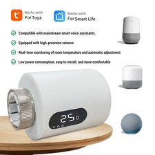 Thermostat Radiateur Smart WiFi à Commande Vocale avec Chauffage Programmable