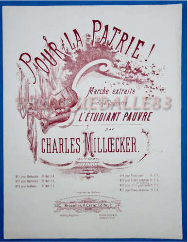 Estudiantina opérette pauvre - estudiantina,