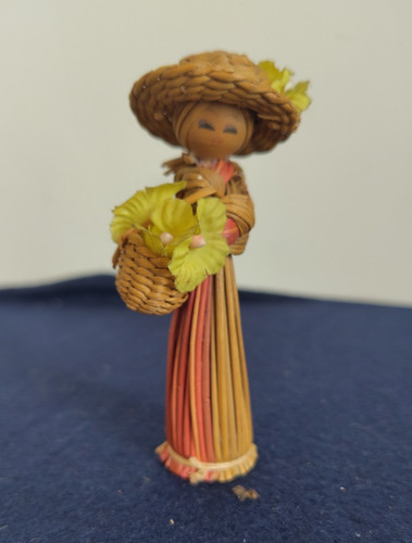 Poupée artisanale paille - poupÉe,