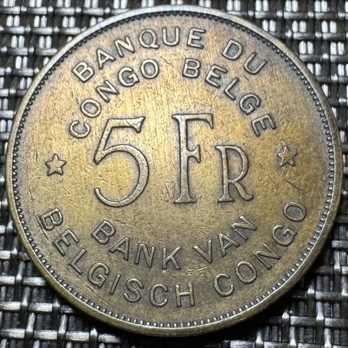 Piece francs congo belge - piece, 5