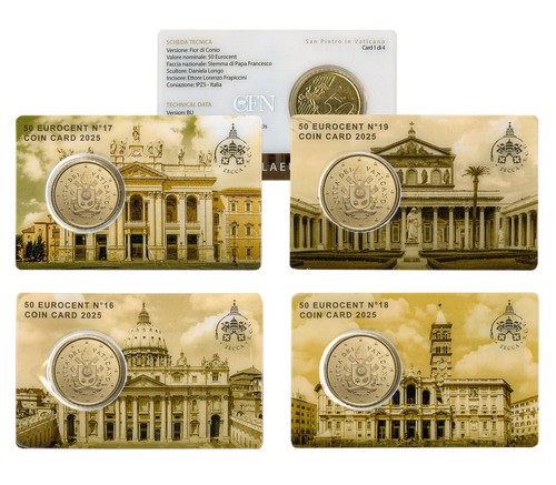 Vatican coin card - coin,