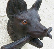 OURS BLACK FOREST, ours tenant un baton, ours forêt noire, black forest, rare .