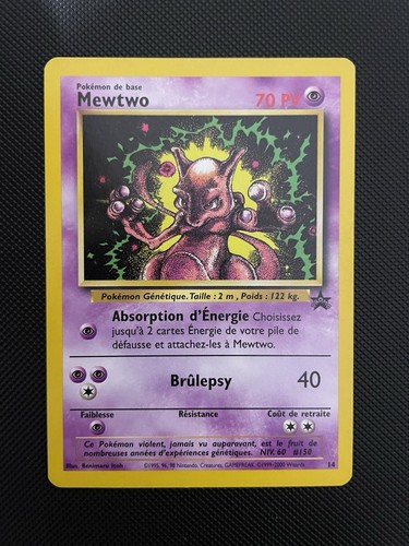 Mewtwo promo black star - 14,