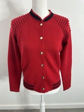 Veste Teddy Rouge Et Noire