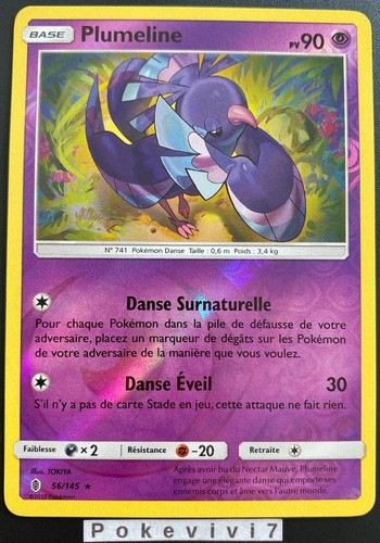 Carte pokemon plumeline 145 - carte, 56/145