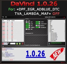 DAVINCI 1.0.26 DPF EGR DTC