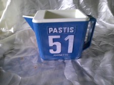 ANCIEN PICHET-CRUCHE-CARAFE PUBLICITAIRE PASTIS 51 ANISETTE en plastique Bleu