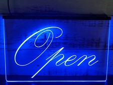 Open Script shop Bar Pub Club LED enseigne lumineuse néon déco chambre cadeau...