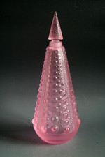 BOUTEILLE DE PARFUM EN VERRE ROSE LALIQUE