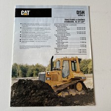 Brochure CATERPILLAR D5H SÉRIE II "Tracteur À Chenilles" En Excellent État