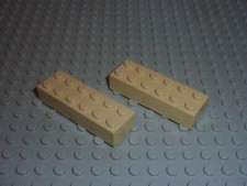 2 x Brique LEGO Tan brick 2x6