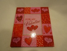 Brand New Hardcover ~For My Valentine~ Book Pink Red Hearts Religious Text
