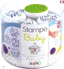 Aladine - Stampo Baby Ferme - Kit Tampons Enfant - Activités Manuelles Bébé - En