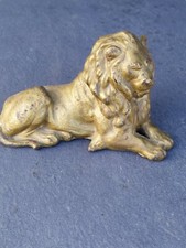 Sculpture Lion en Métal Fonte