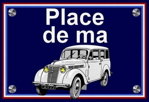 Plaque place renault - plaque,