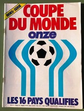 FOOTBALL ONZE HS n°7 GUIDE DU MUNDIAL ARGENTINA 1978 LES 16 PAYS QUALIFIES RARE