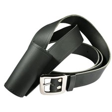 Baudrier Drapeau cuir noir -