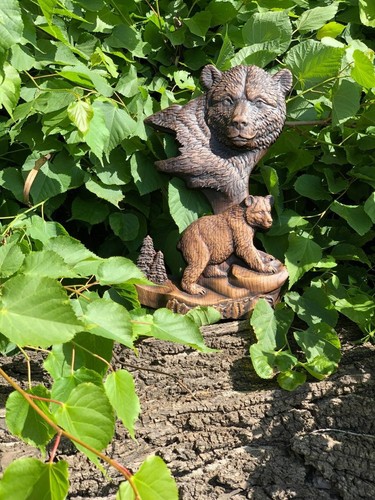 Art mural ours sculpté - , en