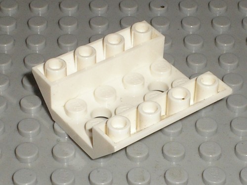 Lego white slope ref 4854 - white,