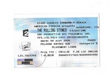 RARE / TICKET BILLET CONCERT - THE ROLLING STONES : LIVE A NICE ( FRANCE ) 2006