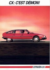 Catalogue brochure Citroën CX