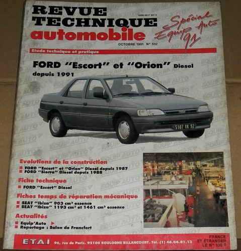 Revue technique ford escort - technique,