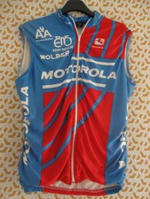 Veste cycliste Motorola Giordana Eddy Merckx sans manche Vintage jacket - XL