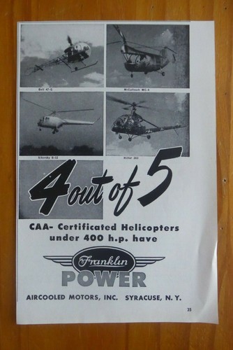 1953 pub franklin aircraft - franklin,