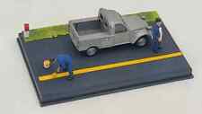 CITROËN 2CV PICK-UP - LA LIGNE JAUNE -  DIORAMA ROUTE BLEU - IXO / ALTAYA  1/43