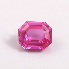 10x8 MM Naturel Ravissante Couleur Ceylan Saphir Rose Ample Radiant Coupe Gemme