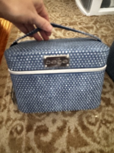 Bebe denim vanity case with