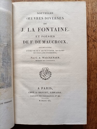 Nouvelles oeuvres la - de,