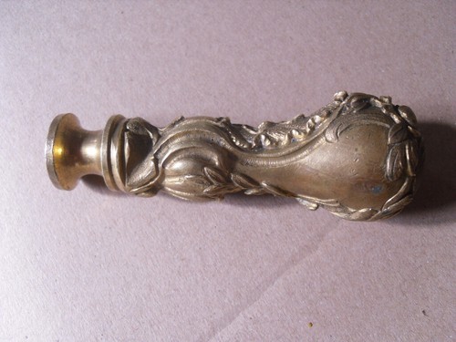 Ancien tampon sceau bronze - en,