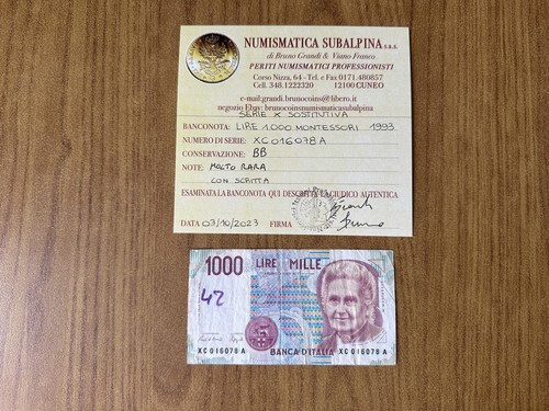 Billet livres 1000 - billet,