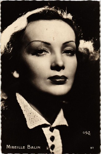 Cpa mireille balin - mireille, film