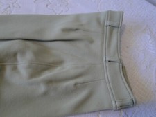 PANTALON CULOTTE CHEVAL EQUITATION LICRA VERT CLAIR FEMME T42 VINTAGE MARCEL BUR
