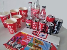 Lot de bouteilles Coca-Cola et