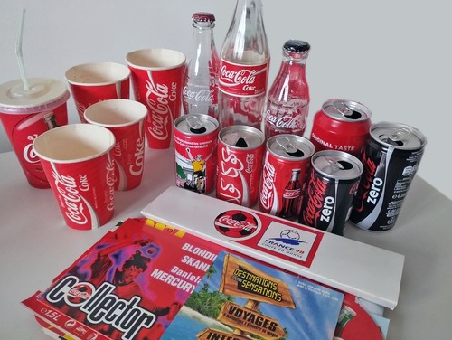 Lot bouteilles coca - lot, de