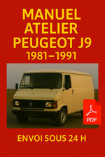Manuel Atelier Peugeot J9