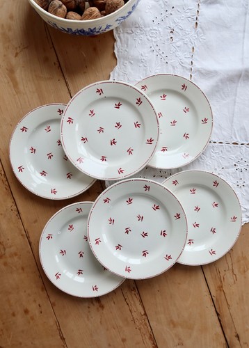 Assiettes dessert vintage - assiettes, à