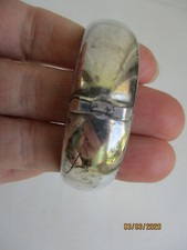 Ancien bracelet en argent poinçon "crabe" antique jewelry sterling bracelet