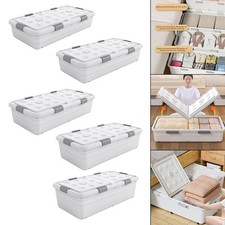 Boîte de rangement à roulettes sous le lit pour armoire, vestiaire, etc.