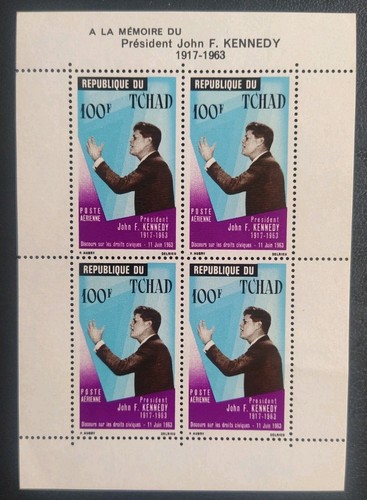 Bloc timbres tchad poste - tchad,