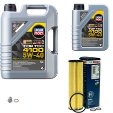 Filtre à Huile Bosch 6L Liqui Moly Top Tec 4100 5W-40 pour Mercedes Classe C