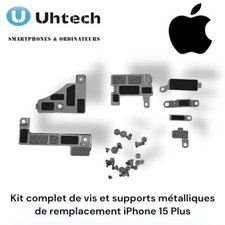 Kit complet de vis et supports métalliques de remplacement iPhone 15 Plus