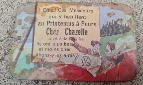 Ancien miroir publicitaire - ancien,