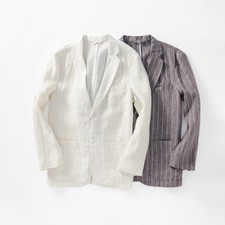 Veste De Costume En Lin Pour