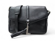 SAC A MAIN LANCEL NINE PM A07884 EN CUIR GRAINE NOIR BANDOULIERE HAND BAG 550€